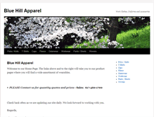 Tablet Screenshot of bluehillapparel.com